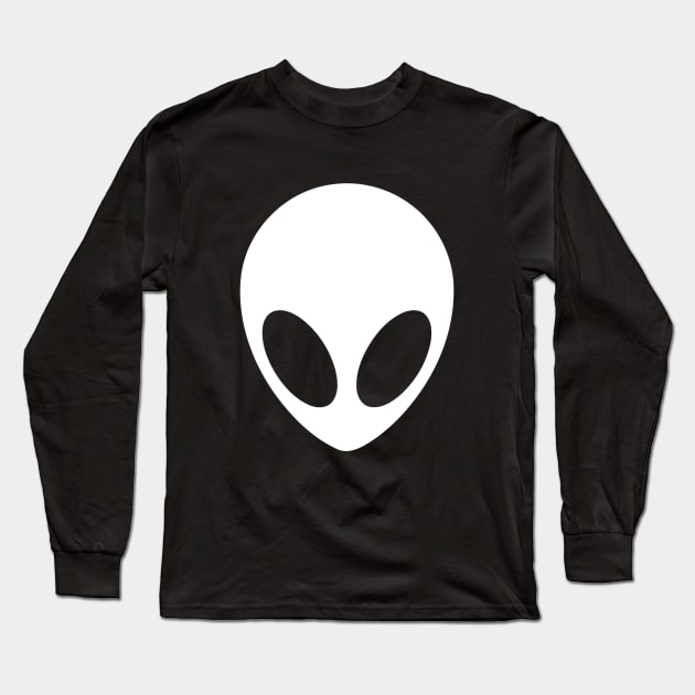 Alien Face Long Sleeve T-Shirt by Mariteas